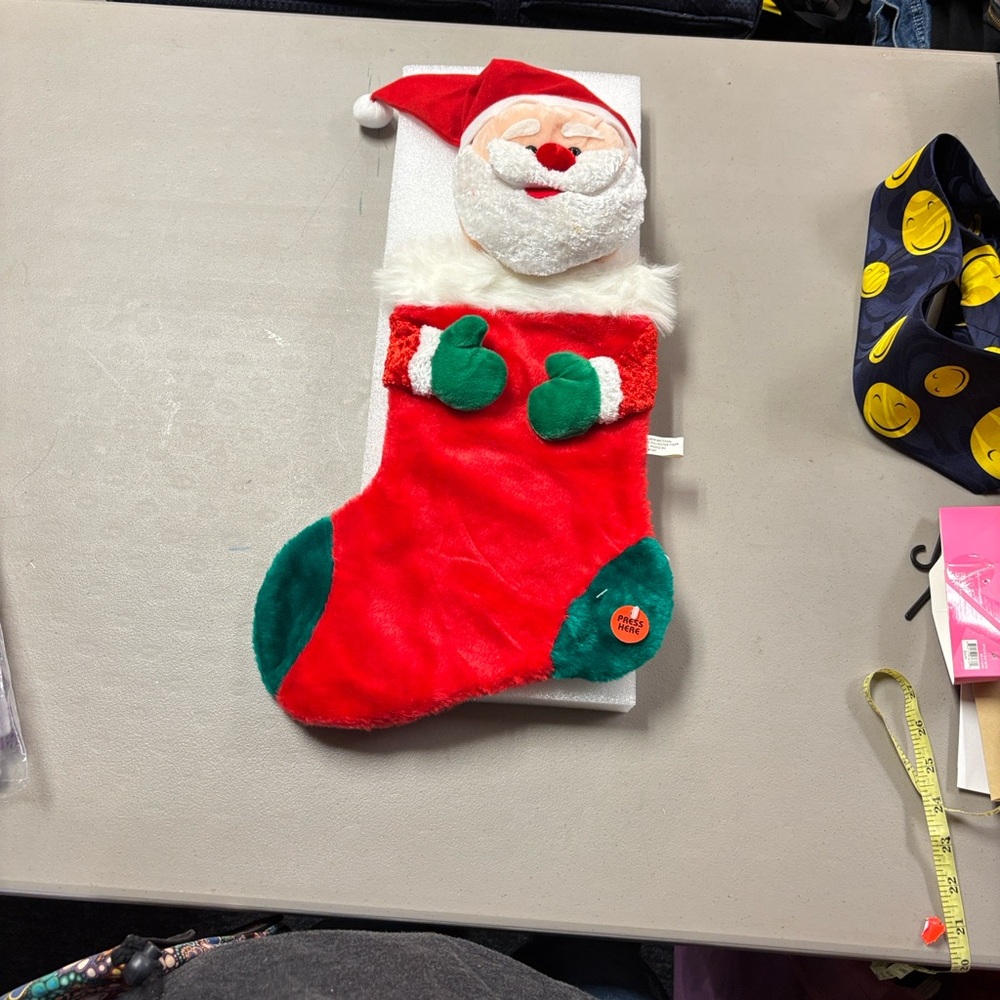 Festive Santa Christmas Stocking
